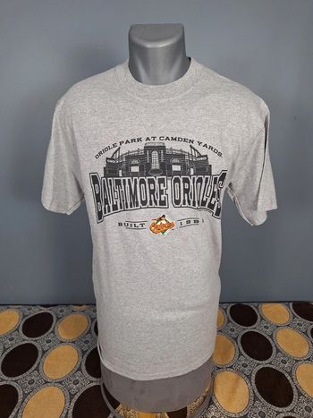 tee shirt lee sport vintage / Baltimore orioles/ homme gris taille M 420)