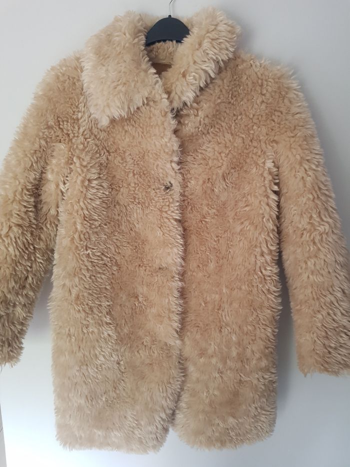 Manteau Polaire Zara XS Bordeaux - Neuf Avec étiquettes, Chaud Et Léger