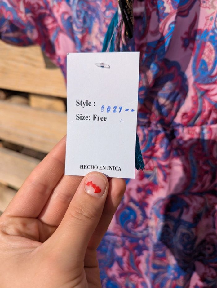 Robe 100% soie artificielle - Taille unique - Neuf avec étiquette - photo numéro 8