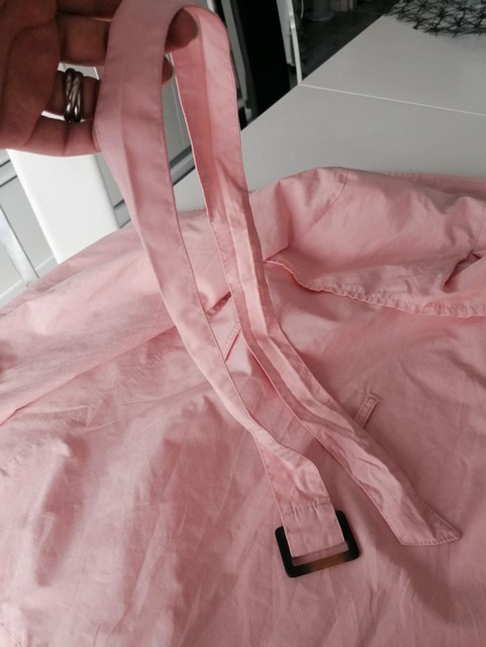 Imperméable trench rose poudré T 140 👧🏻 - photo numéro 9