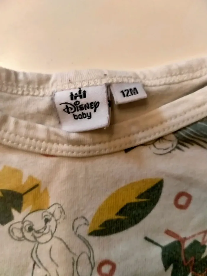 Body manches courtes Disney Baby Taille 12 mois - photo numéro 2