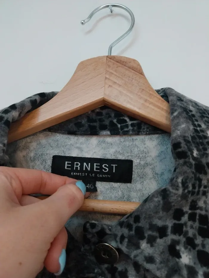 Veste à motifs python Ernest 40 - photo numéro 3