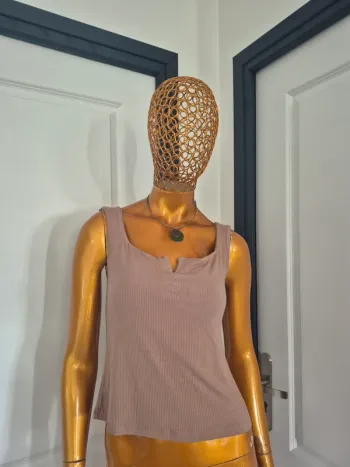 Débardeur Taupe Femme Taille L/40