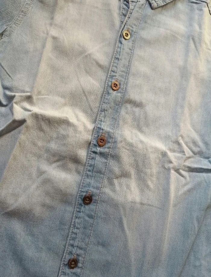 Chemisette en jean délavé - photo numéro 4
