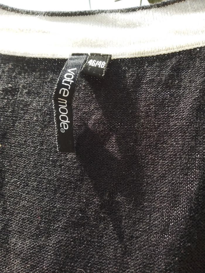 Pull blanc et noir femme - photo numéro 14
