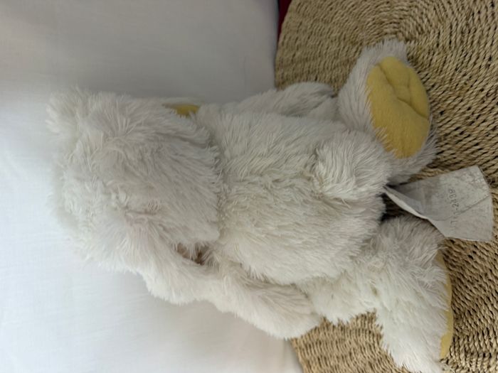 Maxi lapin petit noeud dessous oreilles et pattes jaune - photo numéro 4