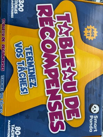 Tableau des récompenses