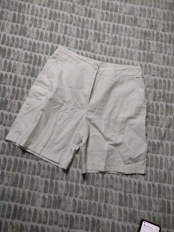 Short blanc revers ajusté à pinces Burton taille 40