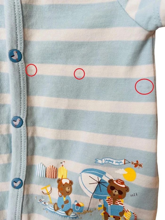 Pyjashort rayé (motifs plage) - Sergent Major 1 mois (53cm) - photo numéro 3