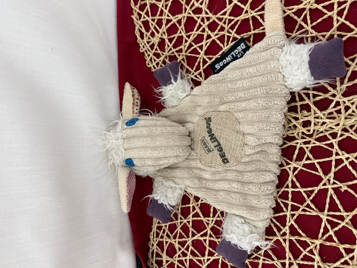 Mouton "Poilodos" DEGLINGOS doudou plat beige - photo numéro 2