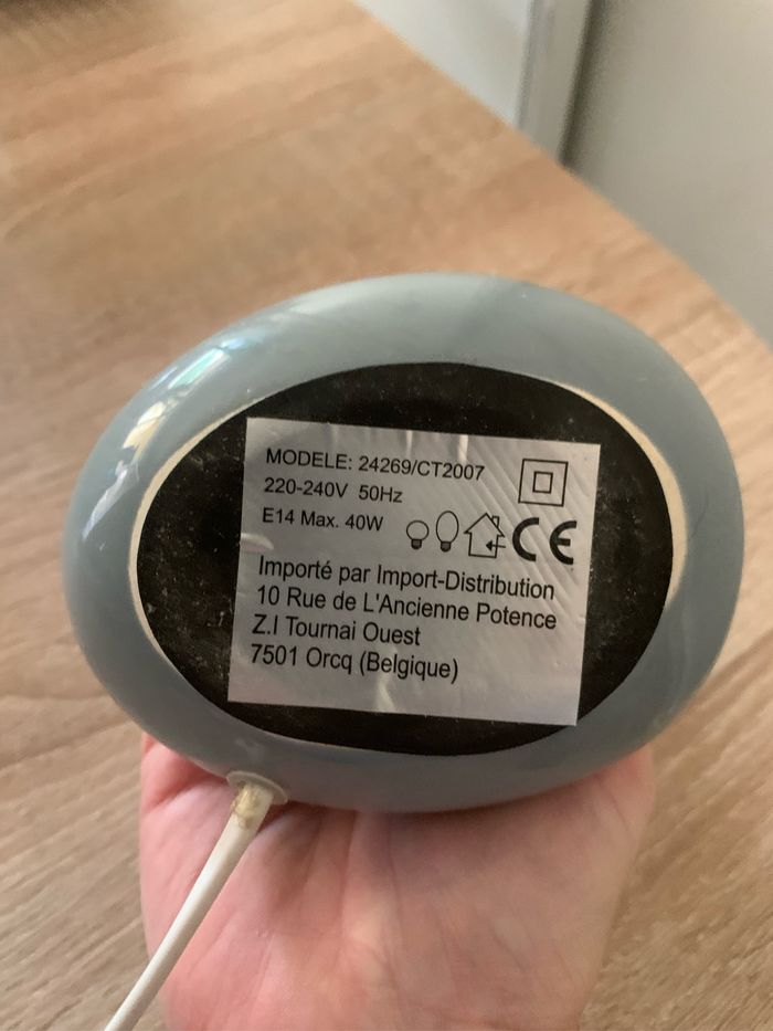 Lampe forme galets sans abat jour - photo numéro 3