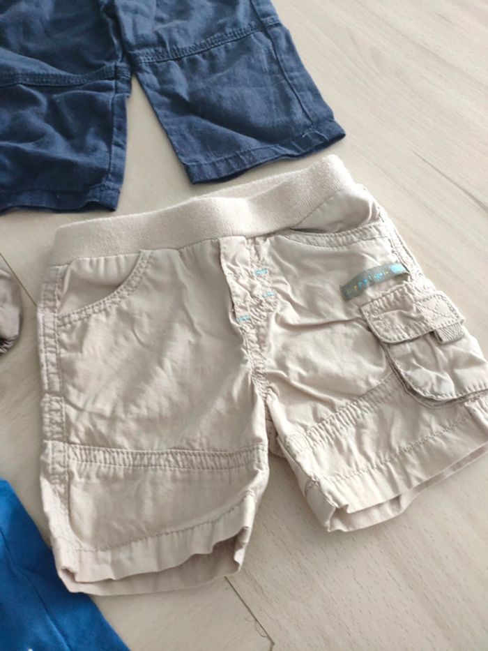 Lot 1/3 mois garçon pantalon short casquette Chicco béret - photo numéro 3