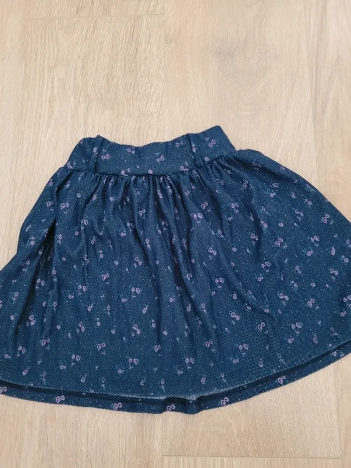 Jupe fluide bleu marine Tissaia 5 ans - photo numéro 3