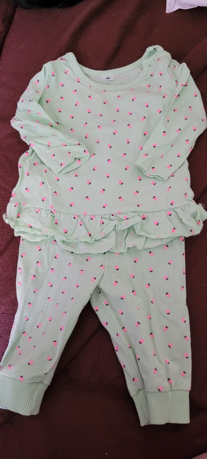 Ensemble bebe fille vert