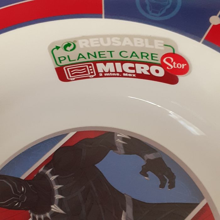 Repas enfant:Assiette & Bol Avengers *plastique micro-ondable - photo numéro 5