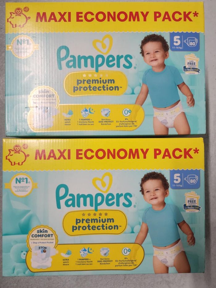 Couches Pampers premium protection taille 5