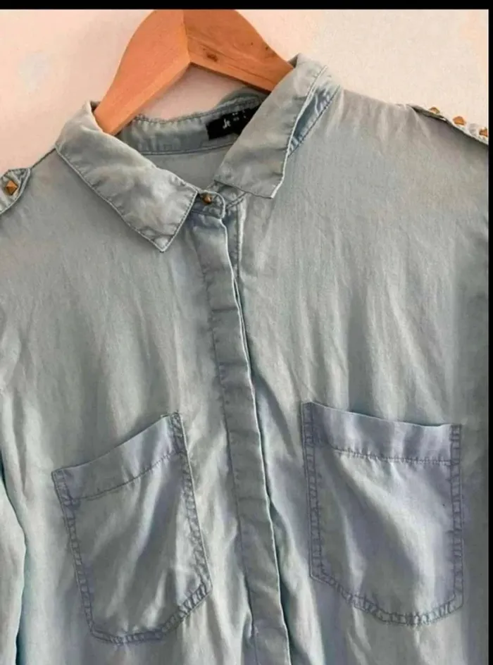 Chemise femme bleu clair – Taille M - photo numéro 2