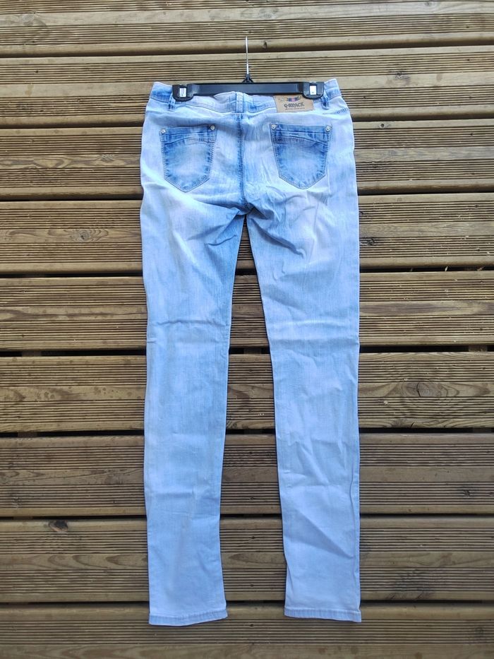 Jean clair taille basse femme – Taille 40 – Bon état –  G-smack - photo numéro 6