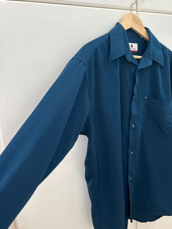 Chemise bleu marine manches longues homme Laurent cerrer taille 4 xl - photo numéro 4