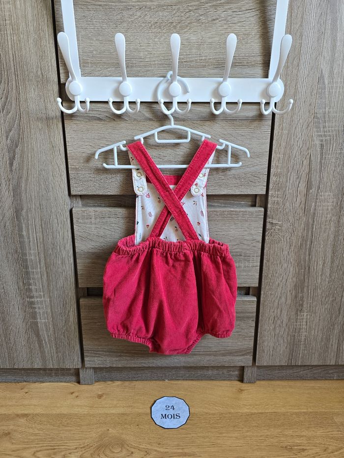 Vêtement Bébé Fille - Ensemble Salopette courte + blouse - Sergent Major - 24 mois 86 cm - photo numéro 10