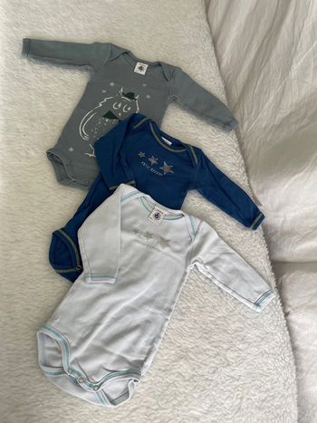Lot de 3 bodys 3 mois mois petit bateau