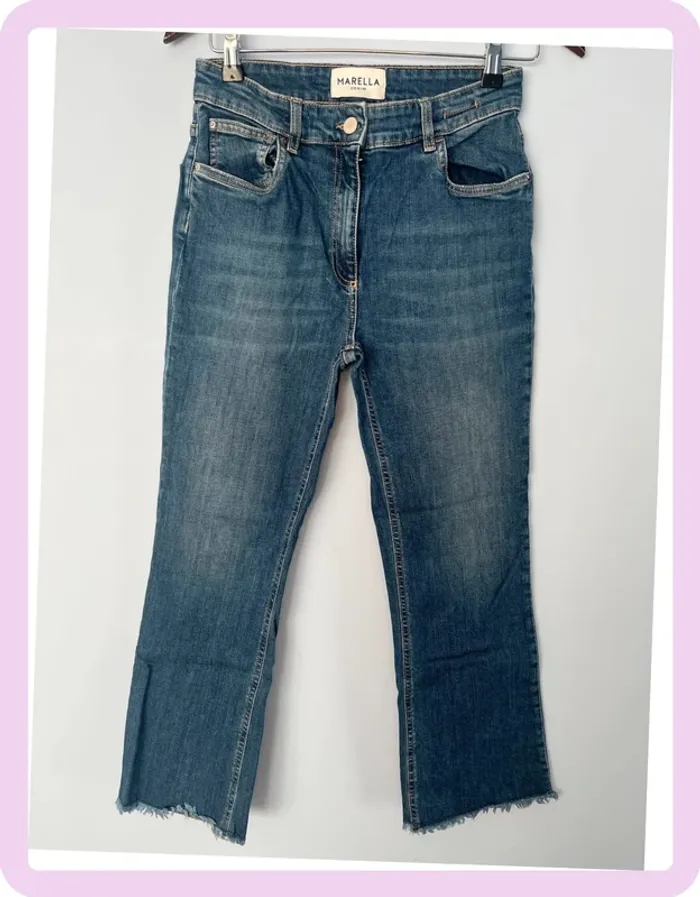 Jean Flare Crop Bleu – Marella Denim 👖 - photo numéro 7