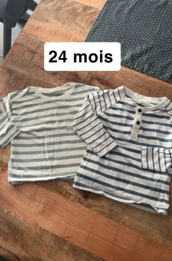 Lot 2 hauts 24 mois