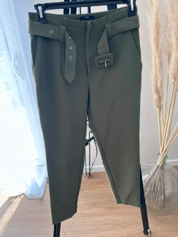 Pantalon à pinces Kaki