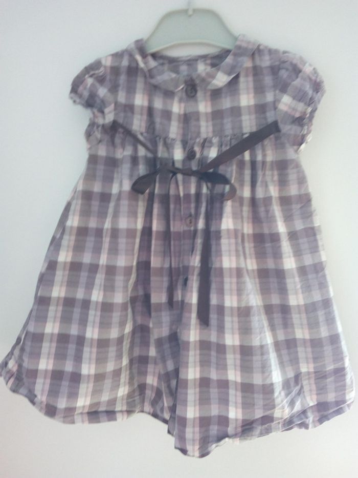 Robe à carreaux Jacadi taille 12 mois
