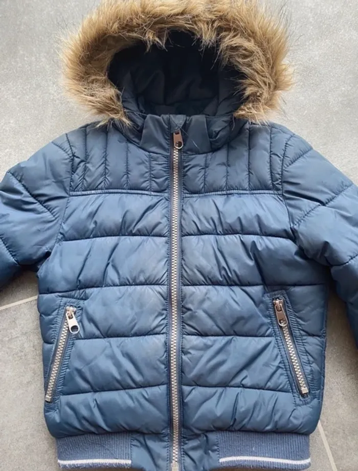 Doudoune bleue H&M 5 ans - photo numéro 4