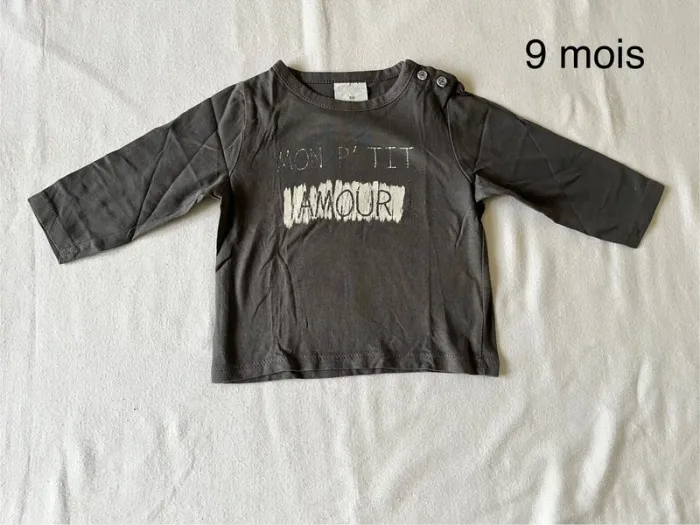 T-shirt manches longues 9 mois