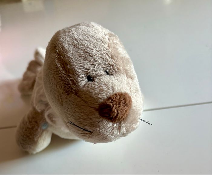 Peluche phoque beige tout doux - photo numéro 2