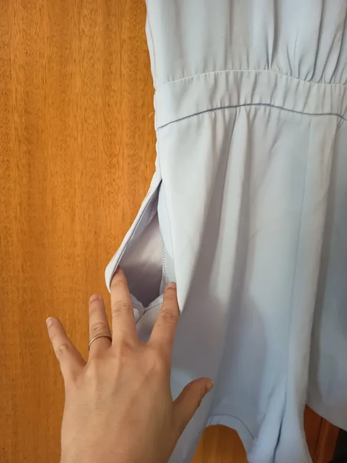 Combinaison short bleu clair de chez Mango en taille s. - photo numéro 5