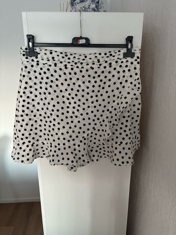 jupe short à pois