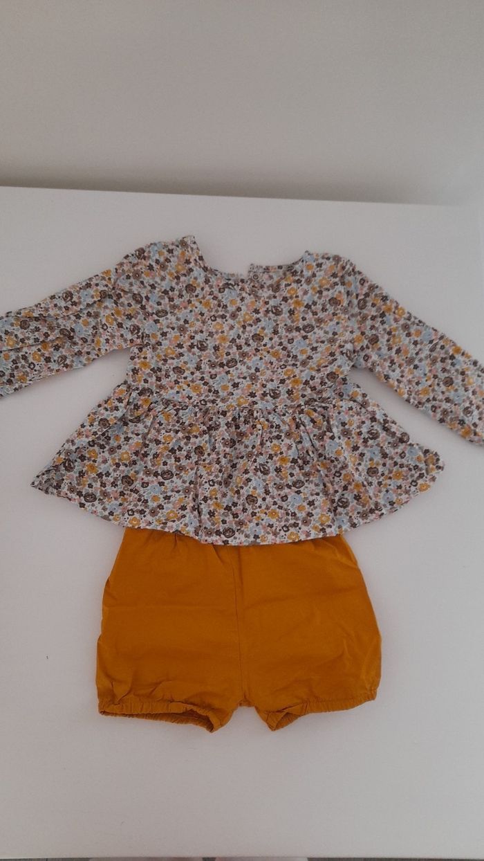 Ensemble short fille