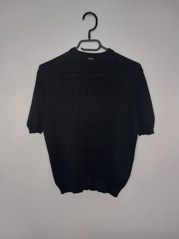 Pull manches courtes noirs