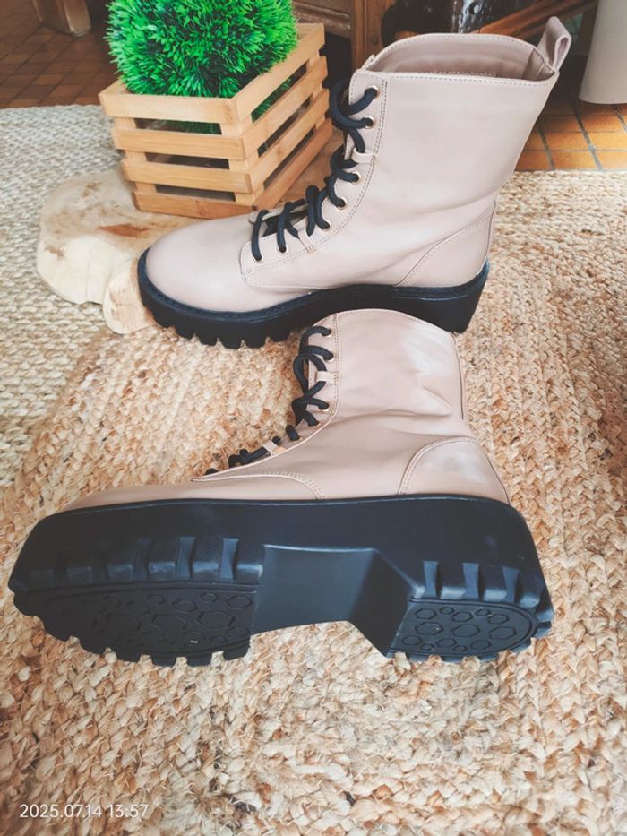 Bottes à lacets electra justfab - photo numéro 4