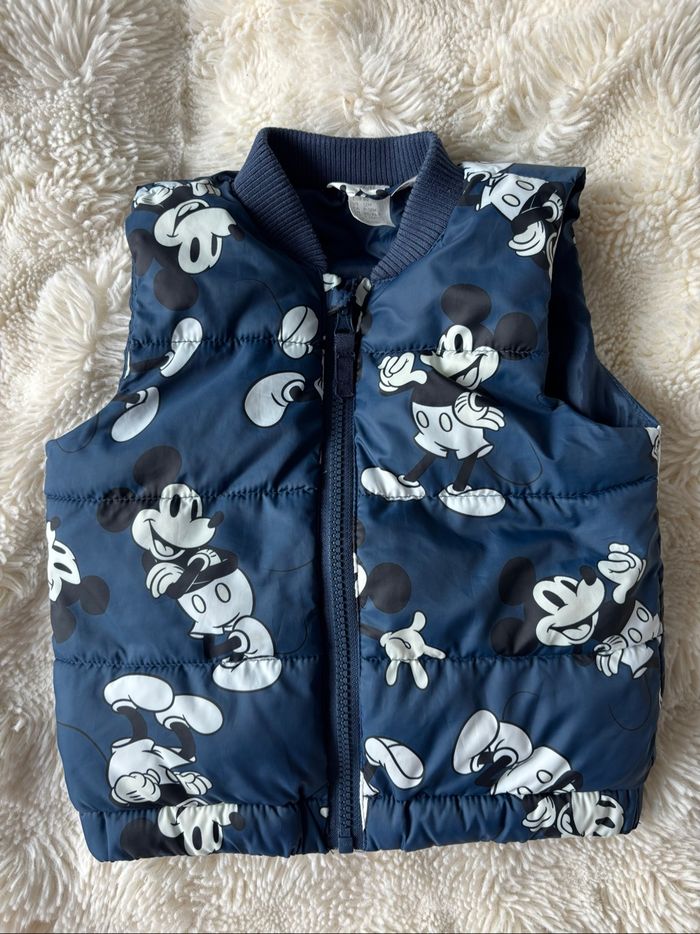 Doudoune sans manches Mickey bleu foncé