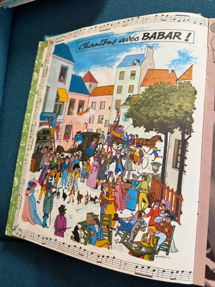 Recueil livre album ancien vintage Le Journal de Babar N1 numéro 1 bleu magazine - photo numéro 12