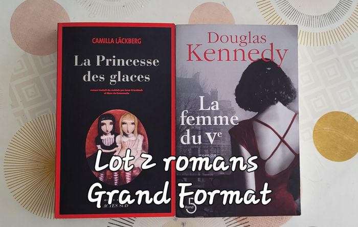 Lot 2 Romans : La Princesse des glaces de Läckberg & La femme du V de Kennedy