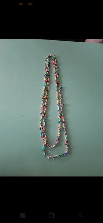 Collier sautoir coloré