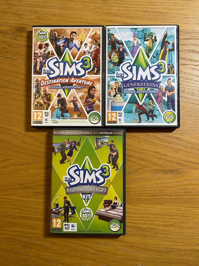 Lot de 3 Disques CD du jeu Les SIMS 3 - photo numéro 4