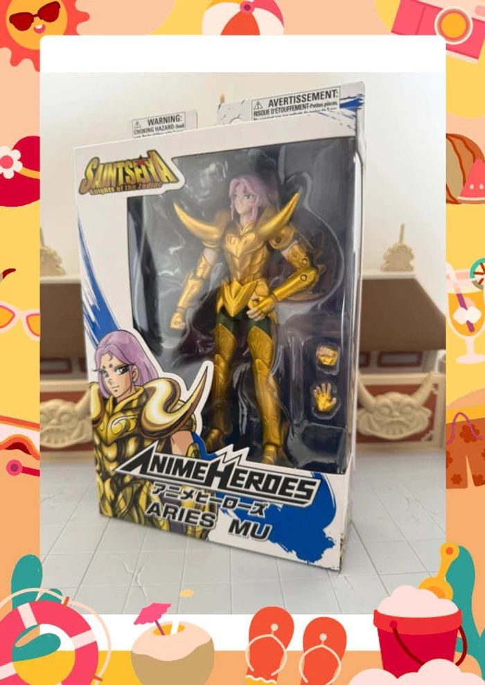 Neuf et scéllé Anime heroes chevalier du Zodiaque bélier aries mu - photo numéro 4