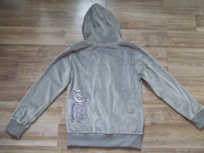 Gilet-sweat velours gris Shun Fa 12 - photo numéro 5