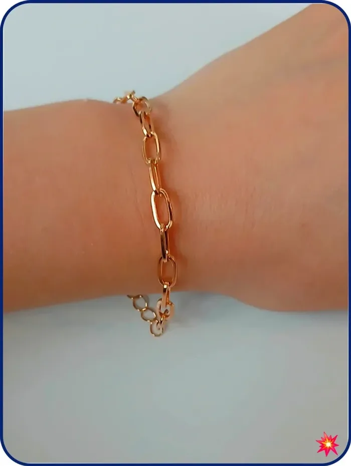 Bracelet chaine doré élégant tendance féminine - photo numéro 3