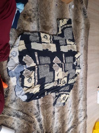 Chemise d'été motif patchwork