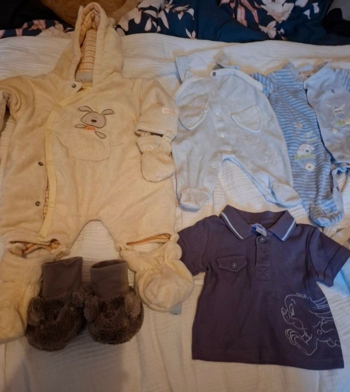 Lot vêtements naissance garçon
