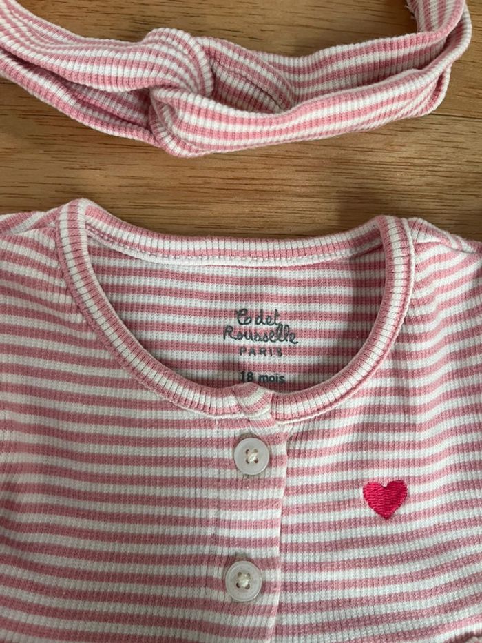 Robe confortable bébé fille cadet Rousselle+bandeau - photo numéro 4