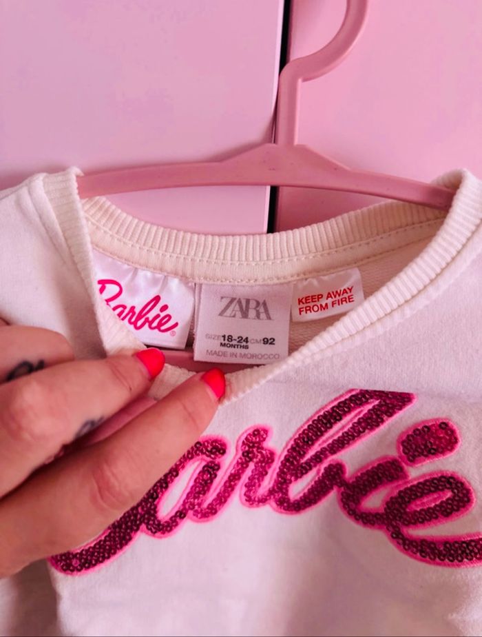 Sweat barbie fille Zara - photo numéro 2