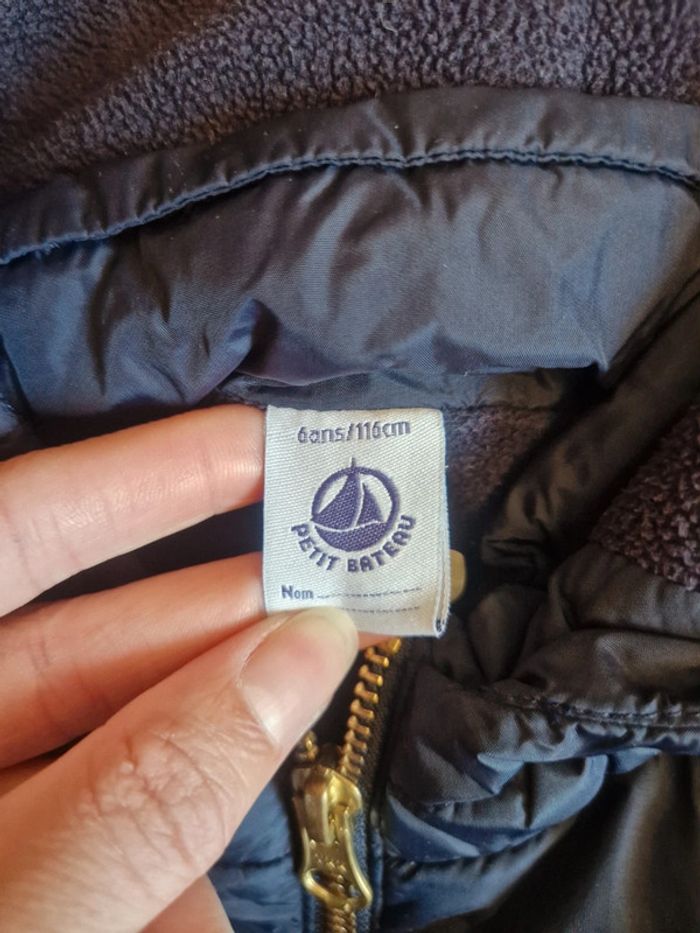 Jolie doudoune bleu marine fille petit bateau 6 ans - photo numéro 5